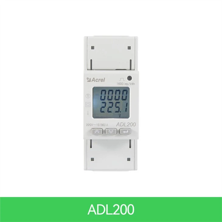 একক ফেজ দিন রেল Kwh মিটার