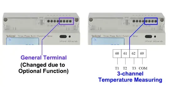 3 channel temperature measuring